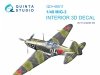 Quinta Studio QD+48511 MiG-3 3D-Printed coloured Interior on decal paper (Trumpeter) 1/48